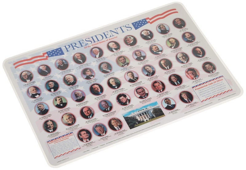 Painless Learning Presidents Placemat Black 23 x 19 x 10 inches - Image 3